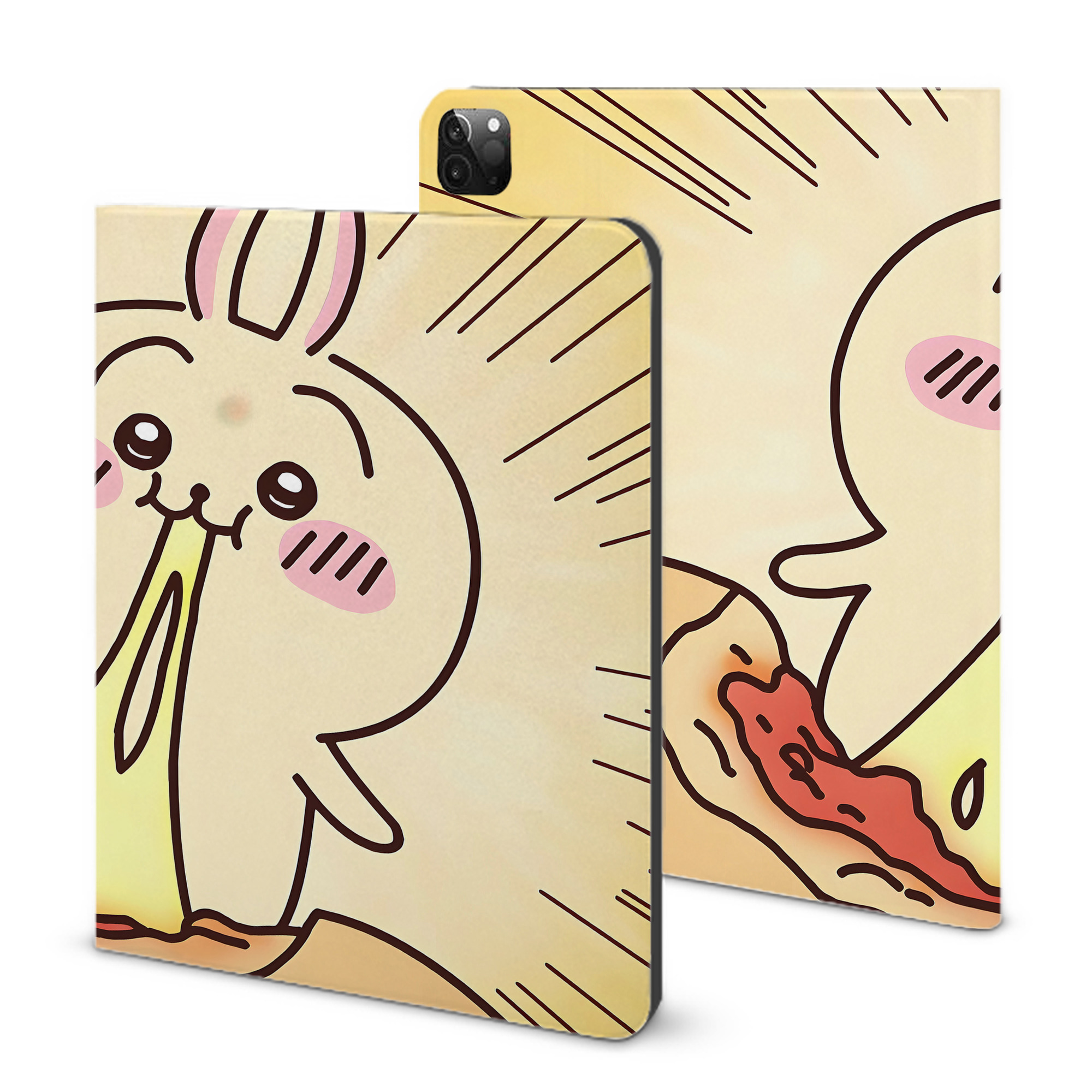 （画像用） ちいかわ Chii-kawa IPadケース ペンホルダー付き ブックスタイルデザイン